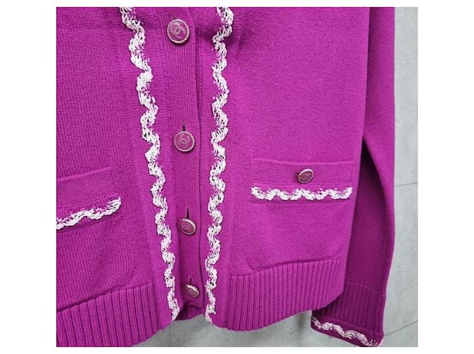 Chanel Kaschmir-Cardigan Größe Pink - Ansicht 2