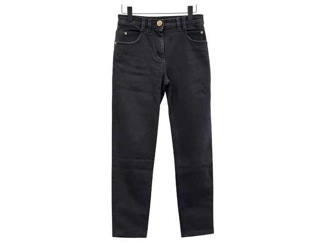 Balmain Schwarze Denimhose - Ansicht 4