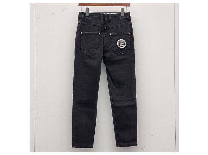Balmain Schwarze Denimhose - Ansicht 6