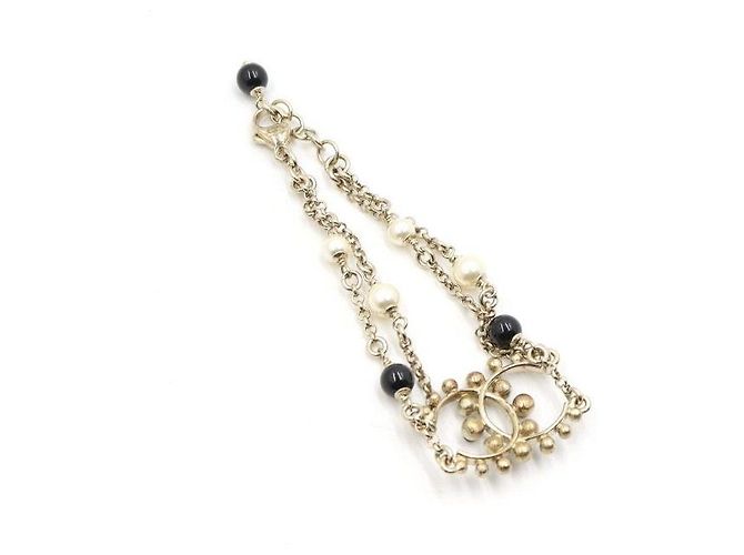 Chanel Bracciale da donna Crystal CC Black Pearl Gold Season - vista 4