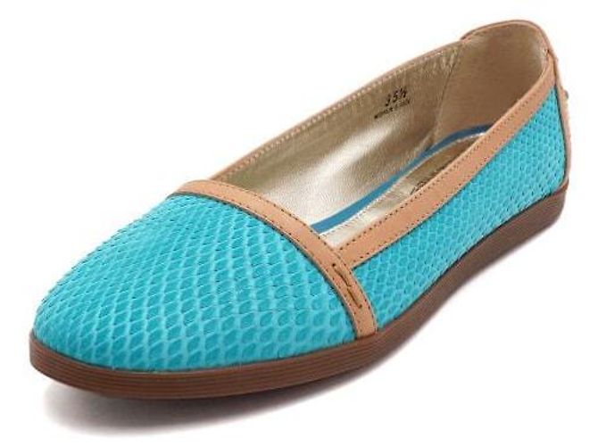Tod's Ballerine in pelle di pitone blu da donna - vista 2