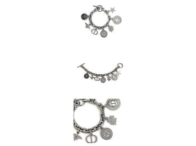 30 Montaigne Dior Bracciale con Charms Iconic Montaigne Grigio Argento - vista 2