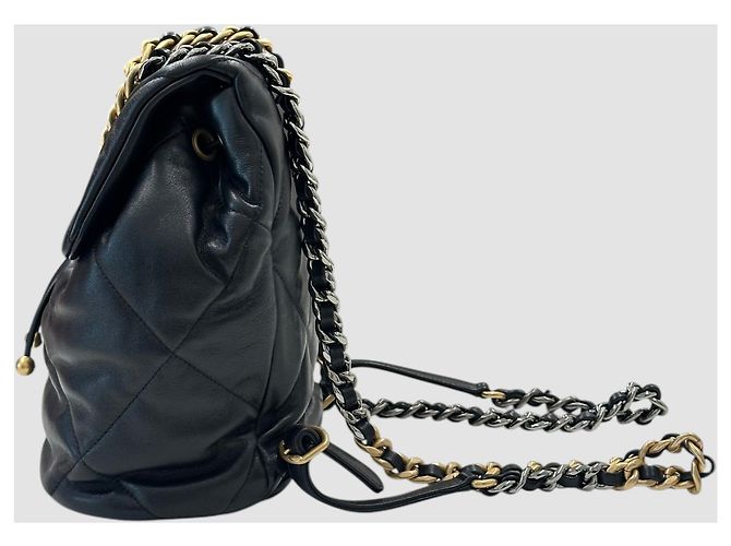 Chanel 19 Chanel Rucksack aus Lammleder Gold Golden - Ansicht 5