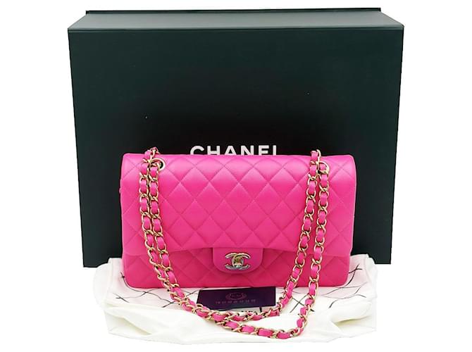 Chanel Borsa Medium Flap Classic Caviar Rosa - vista 3