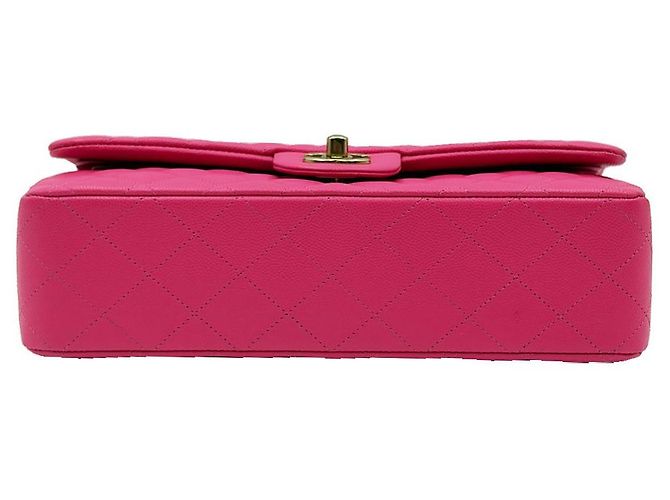 Chanel Borsa Medium Flap Classic Caviar Rosa - vista 7