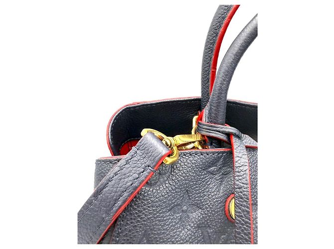 Louis Vuitton Montène BB Emprente Navy Blu - vista 10