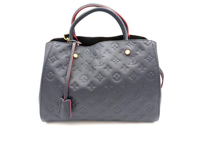 Louis Vuitton Montène BB Emprente Navy Blu - vista 4