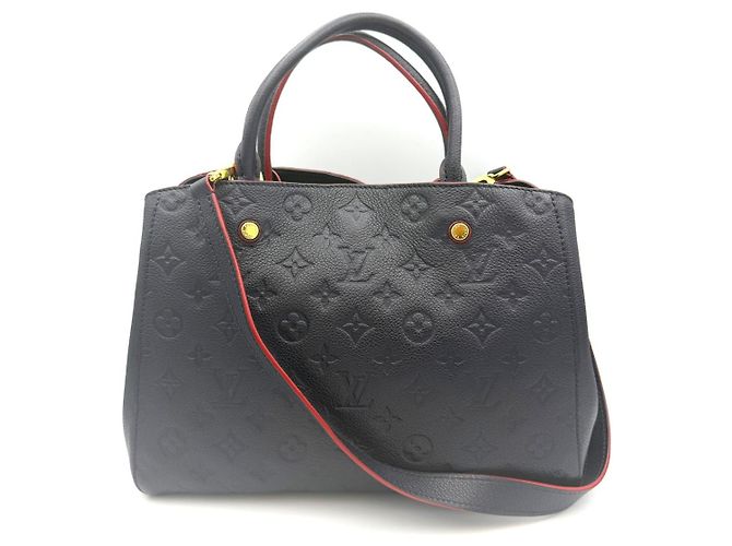 Louis Vuitton Montène BB Emprente Navy Blu - vista 5