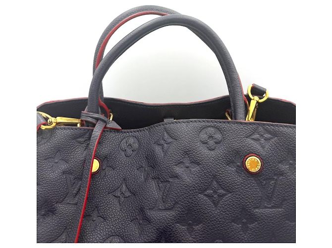 Louis Vuitton Montène BB Emprente Navy Blu - vista 8