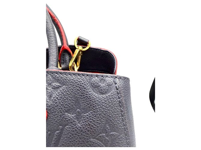 Louis Vuitton Montène BB Emprente Navy Blu - vista 9