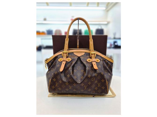 Louis Vuitton Borsa a mano e a tracolla Monogram Tivoli GM Marrone - vista 11