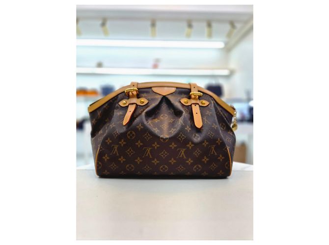 Louis Vuitton Borsa a mano e a tracolla Monogram Tivoli GM Marrone - vista 16