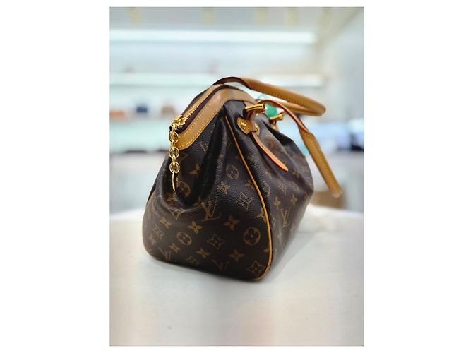 Louis Vuitton Borsa a mano e a tracolla Monogram Tivoli GM Marrone - vista 4