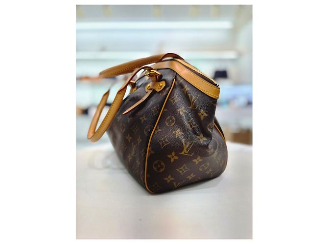 Louis Vuitton Borsa a mano e a tracolla Monogram Tivoli GM Marrone - vista 5