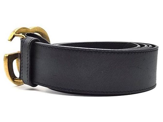 Gucci Cintura GG Marmont Nero - vista 2