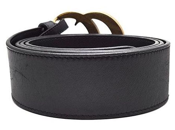 Gucci Cintura GG Marmont Nero - vista 3