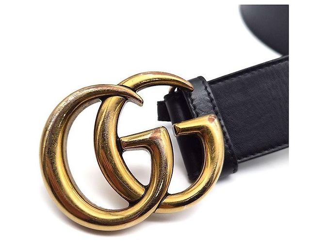 Gucci Cintura GG Marmont Nero - vista 4