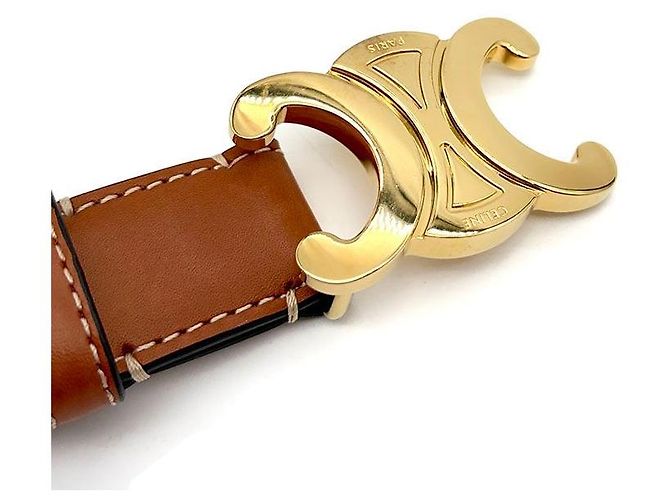 Céline Cintura Triomphe Marrone - vista 4