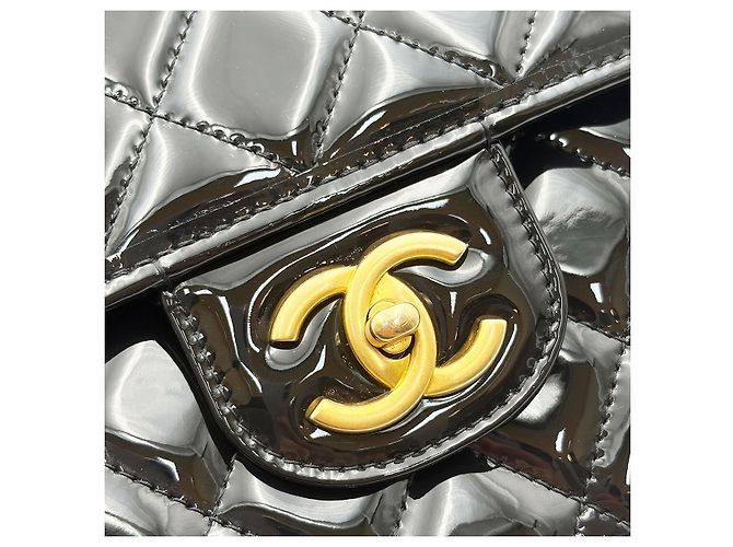 Chanel Zaino School Memory in vernice nera Nero - vista 8