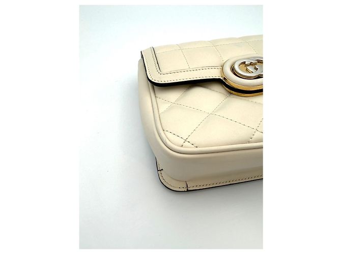 Gucci Borsa a tracolla Deco Mini Cream Bianco - vista 10