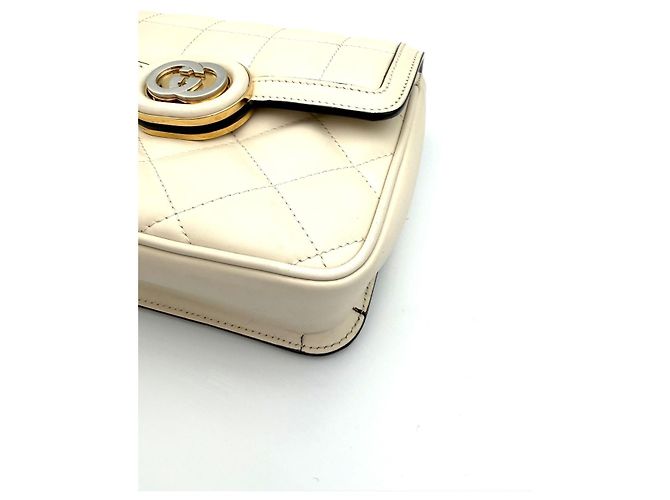 Gucci Borsa a tracolla Deco Mini Cream Bianco - vista 11