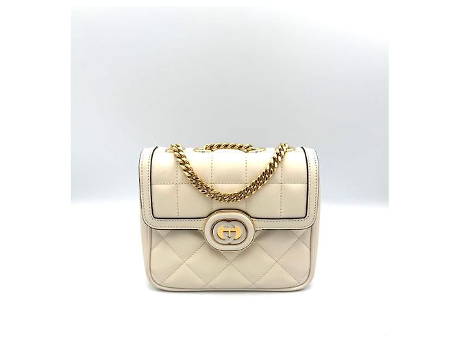 Gucci Borsa a tracolla Deco Mini Cream Bianco - vista 4