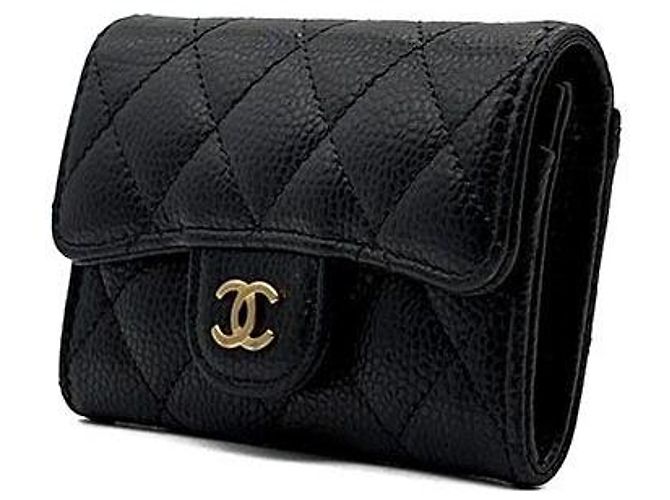 Chanel Tarjetero de piel Caviar Negro - vista 2