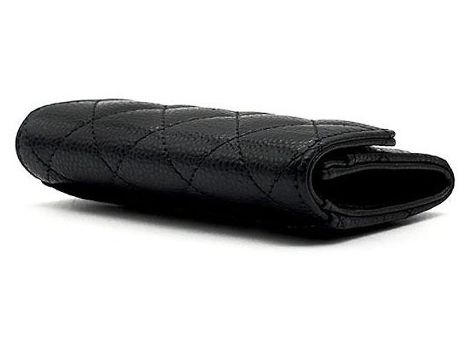 Chanel Tarjetero de piel Caviar Negro - vista 4