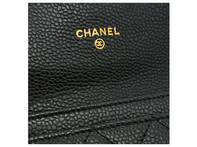 Chanel Tarjetero de piel Caviar Negro - vista 6