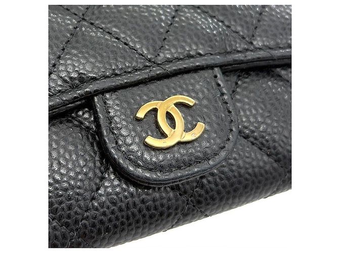 Chanel Tarjetero de piel Caviar Negro - vista 7