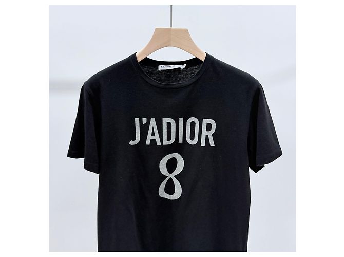 Dior T-shirt a maniche corte in cotone e lino da donna Nero - vista 2