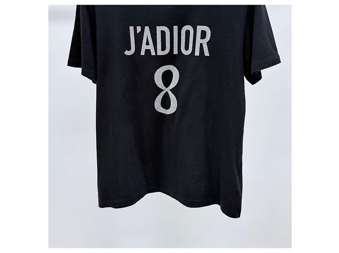 Dior T-shirt a maniche corte in cotone e lino da donna Nero - vista 3
