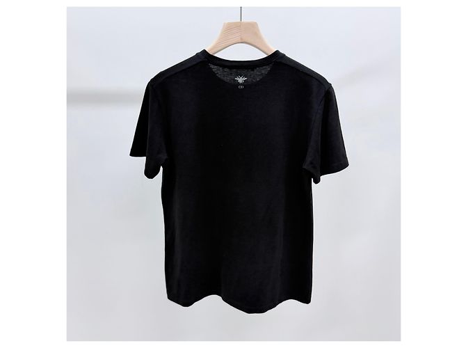 Dior T-shirt a maniche corte in cotone e lino da donna Nero - vista 4