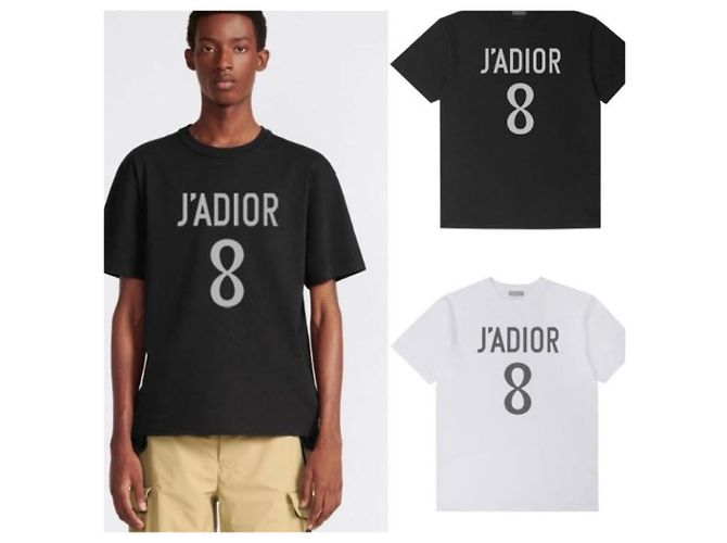 Dior T-shirt a maniche corte in cotone e lino da donna Nero - vista 7