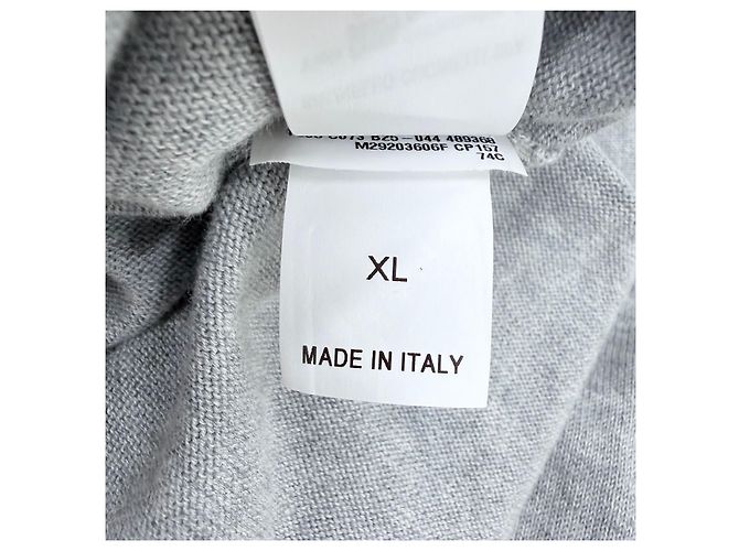 Brunello Cucinelli Cardigan in cotone con logo Grigio XL Marrone - vista 7