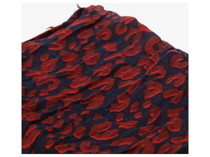 Louis Vuitton Roter Schal mit Leopard-Logo - Ansicht 4