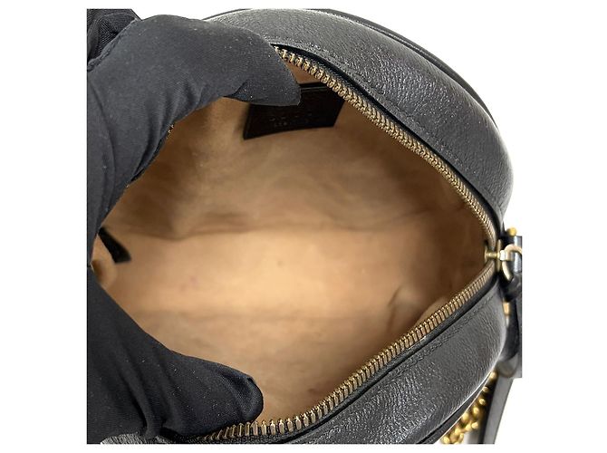 Gucci Borsa a tracolla Matelassé Tambourine Chain Nera Nero - vista 12