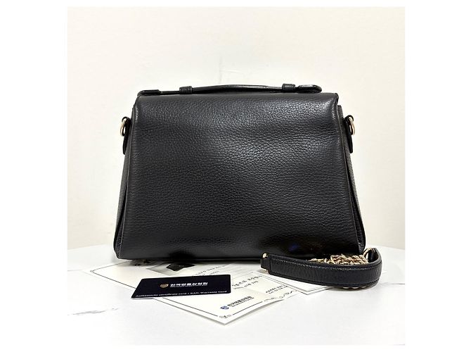 Gucci Borsa a tracolla con catena e manico superiore Interlocking Nera Nero - vista 4