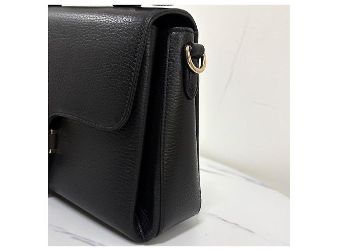 Gucci Borsa a tracolla con catena e manico superiore Interlocking Nera Nero - vista 8