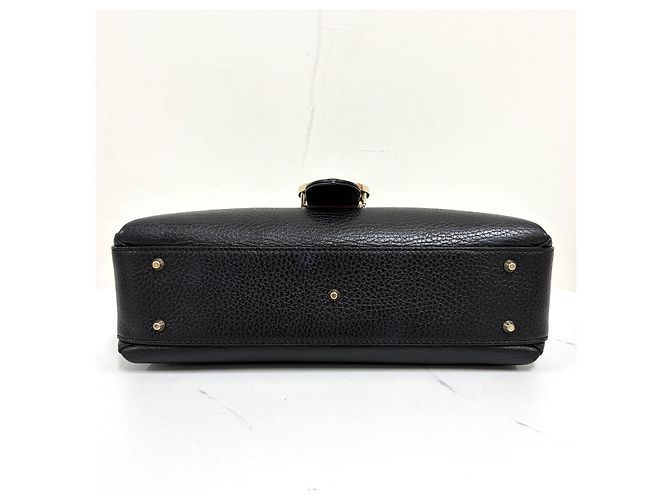 Gucci Borsa a tracolla con catena e manico superiore Interlocking Nera Nero - vista 10