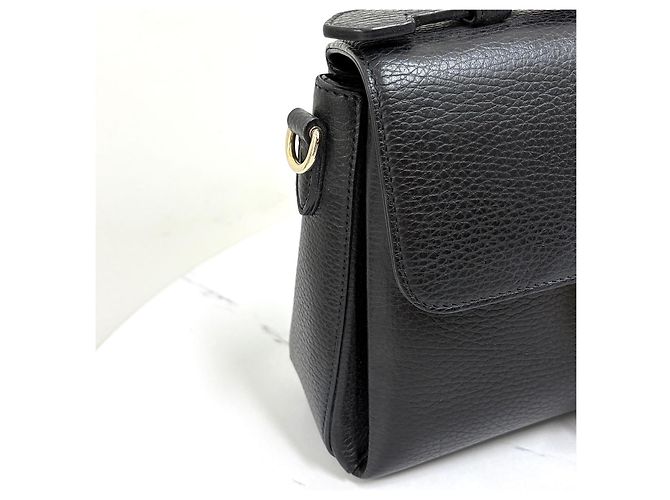 Gucci Borsa a tracolla con catena e manico superiore Interlocking Nera Nero - vista 9