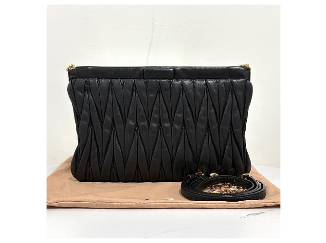Miu Miu Borsa crossbody a catena Nera Nero - vista 5