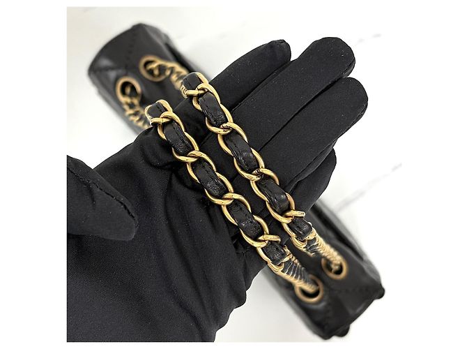Chanel Wild Stitch Chain Schultertasche Schwarz - Ansicht 13
