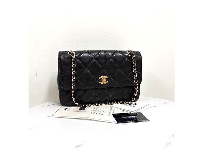 Chanel Wild Stitch Chain Schultertasche Schwarz - Ansicht 4