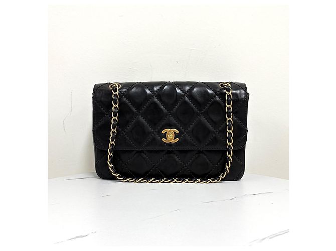 Chanel Wild Stitch Chain Schultertasche Schwarz - Ansicht 6
