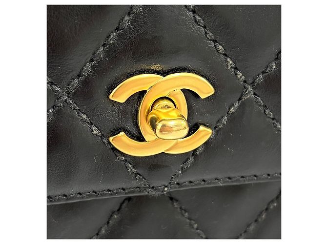 Chanel Wild Stitch Chain Schultertasche Schwarz - Ansicht 9