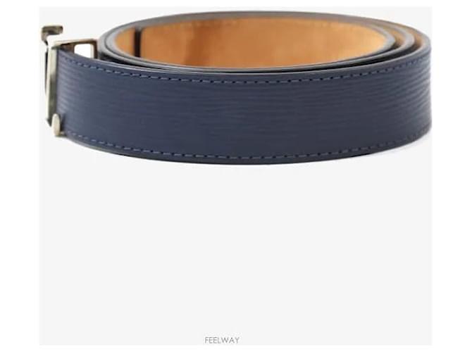 Louis Vuitton Epi Gürtel Navy Silberne Hardware Blau - Ansicht 2