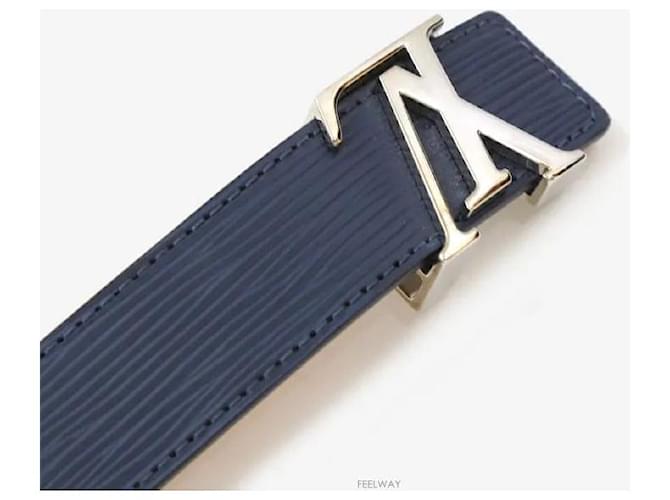 Louis Vuitton Epi Gürtel Navy Silberne Hardware Blau - Ansicht 5