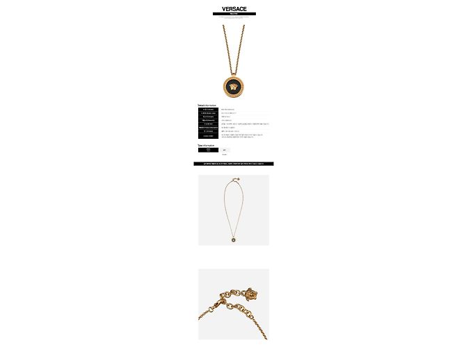Versace Collana Medusa Black Gold - vista 2