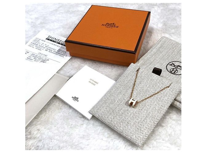 Hermès Colar Pop Mini Rose Gold Blanc Rosa - vista 5